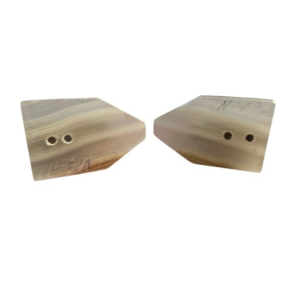 Pair Set 2 Onyx Alabaster Carved Stone Horse Bookends Book Ends Library Decor - Picture 7 of 7